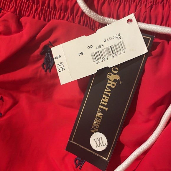 Polo Ralph Lauren Horse Allover Swimshorts Red - Picture 6 of 6